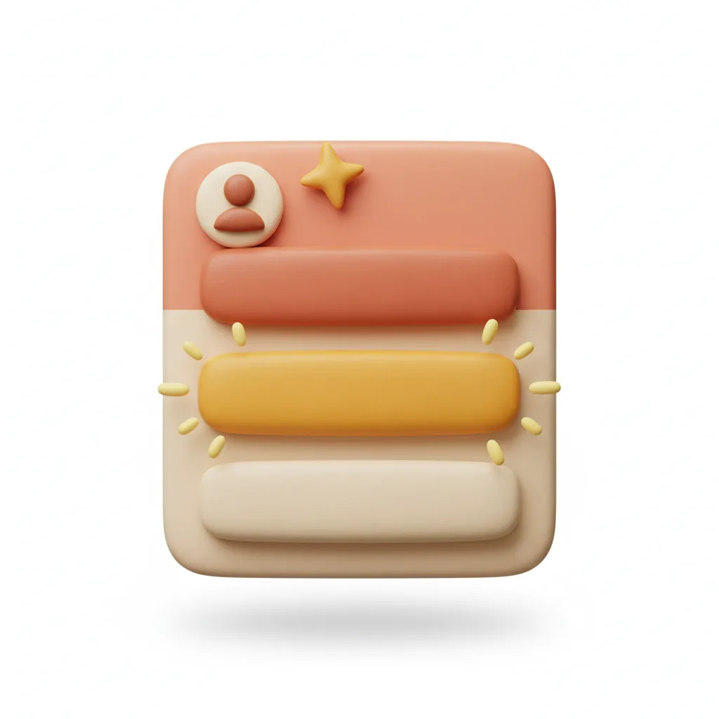 Cardápio com itens recomendados