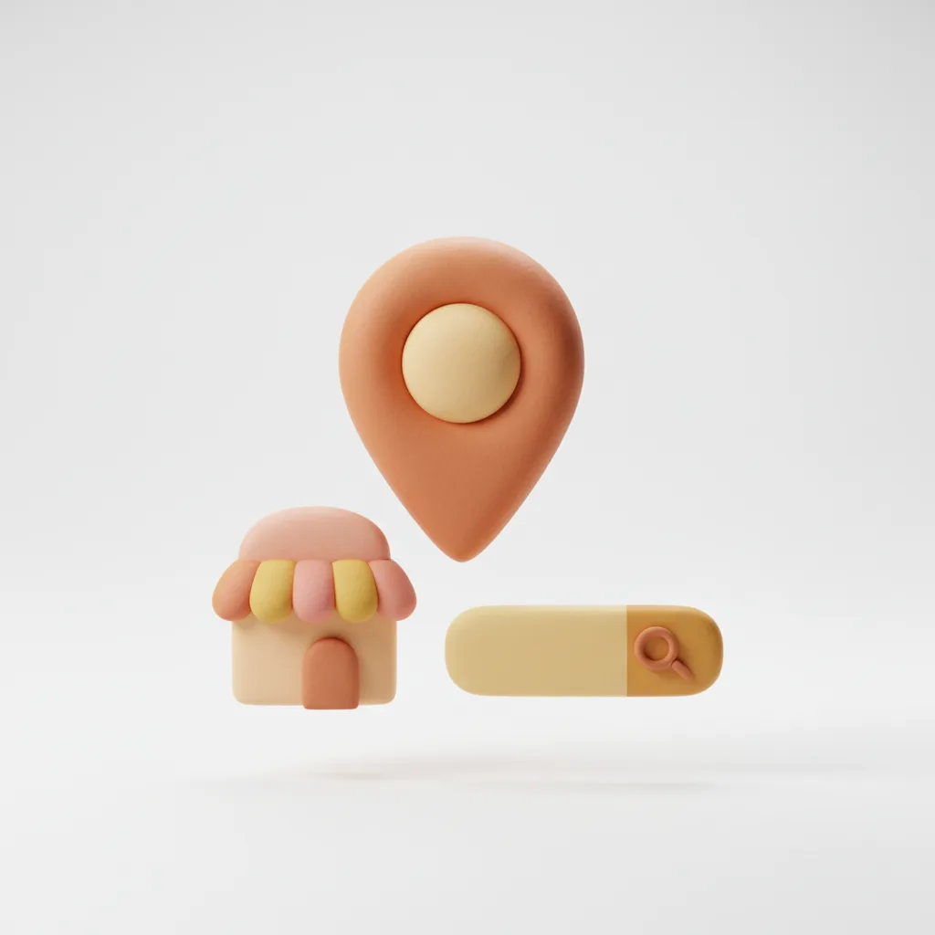 Mapa com restaurante em destaque