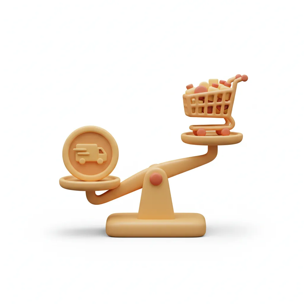 Ícones de taxa de entrega e pedido mínimo