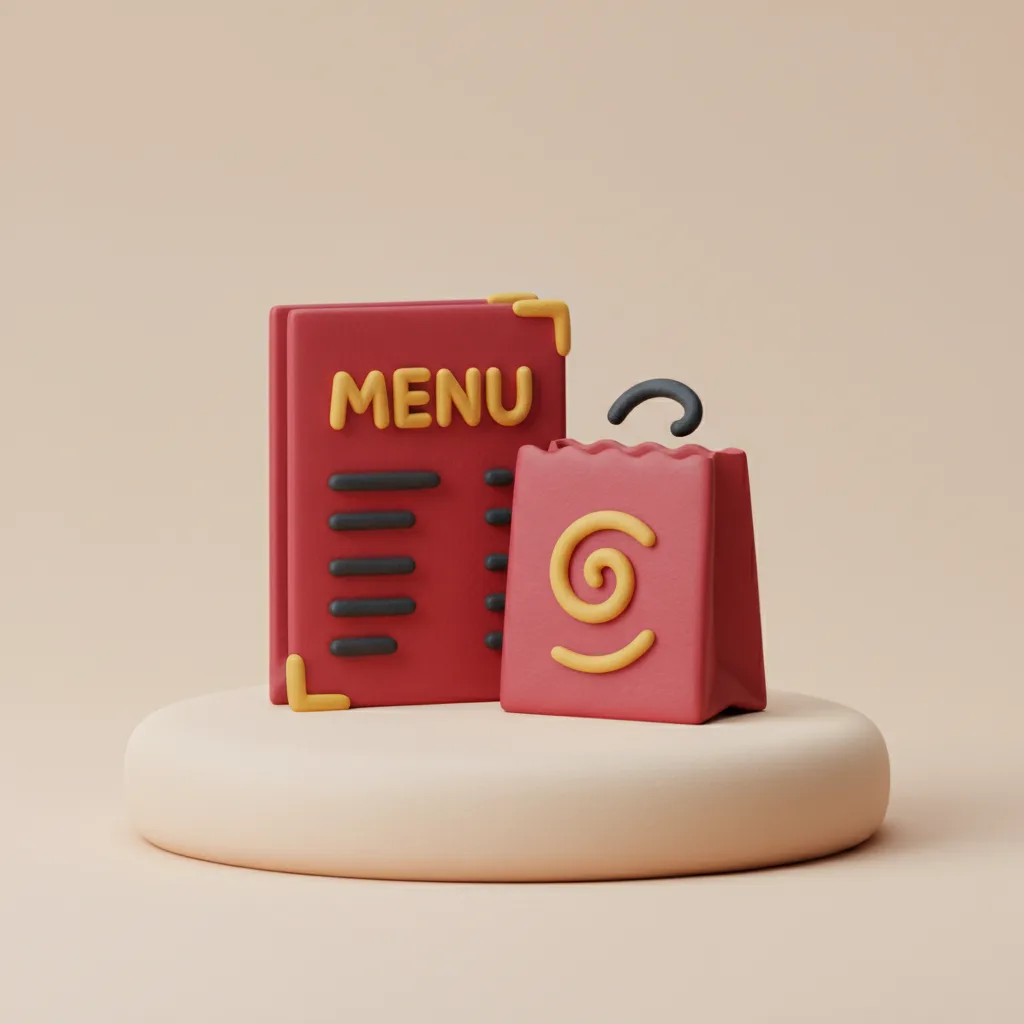 Cardápio pronto para vender